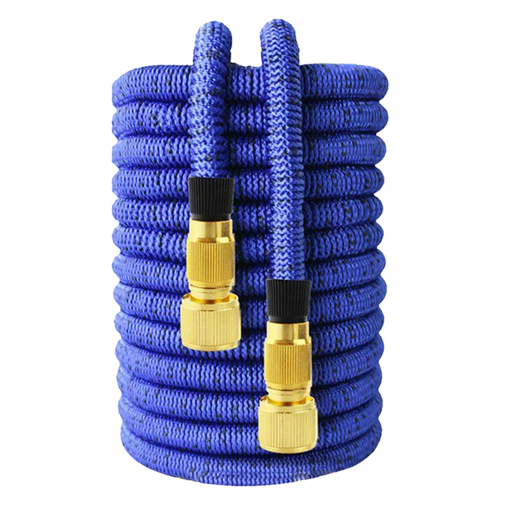 

New 50FT Expandable Flexible Garden Water Hose 15m Stretch Tools Fitting