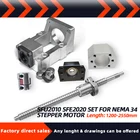 SFU2010SFE2020 L = 1200-2550 мм + HM15-86 nema34 шаговый (литой алюминий) BF15 + Сливовая муфта XB30 * 40 + муфта DSG20H для деталей ЧПУ