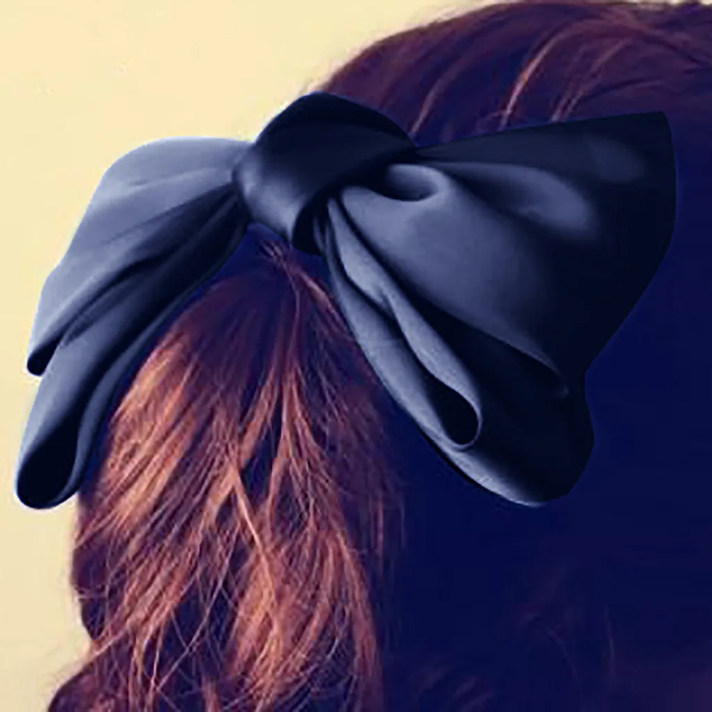 Однотонный зажим для волос с бантом женские аксессуары заколка девочек