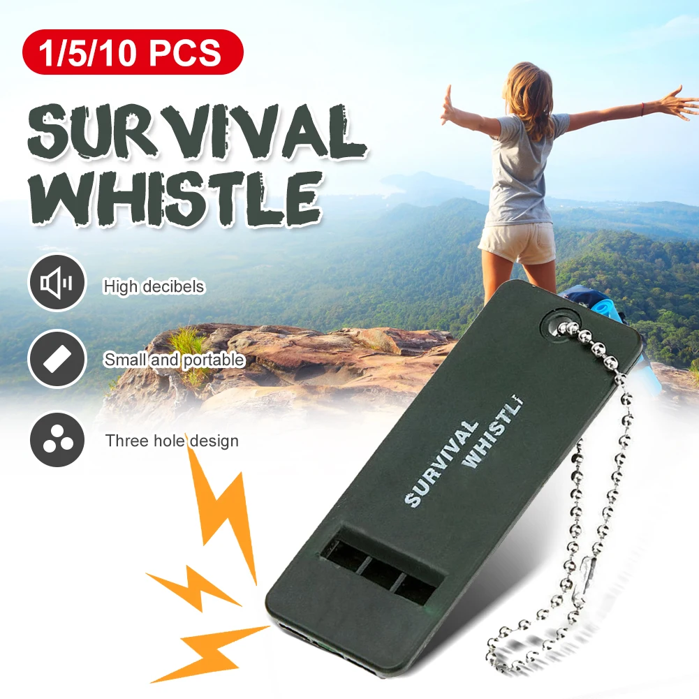 

Outdoor Soccer Baseballl Sound Referee First Aid Kit Rescue Emergent Sport Decibel Camp Hike Survive Signal Life Save Whistle