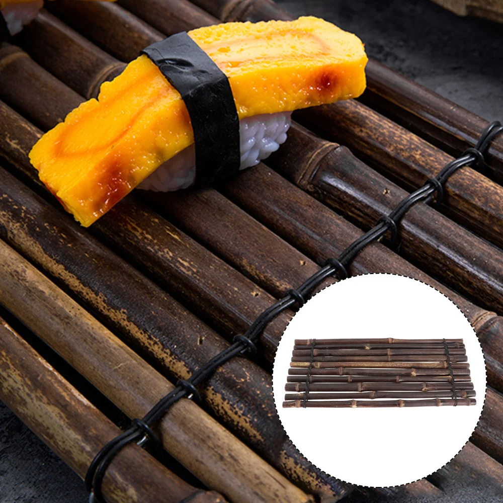 

1pc Bamboo Snack Dish Barbecue Plate Simple Japannese Sushi Tray (Log Color)