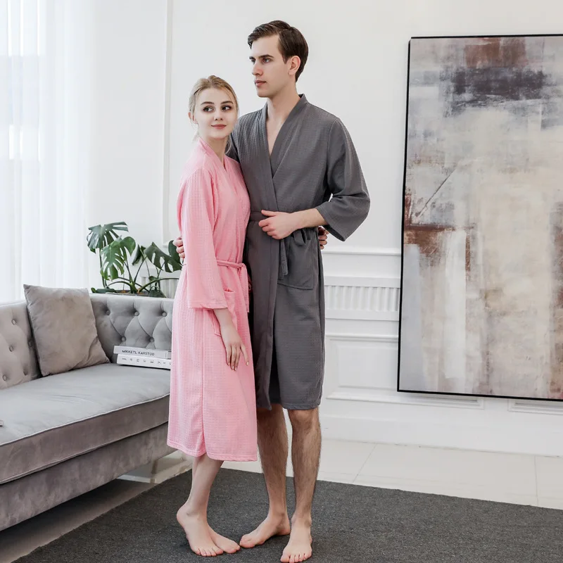 Ночной халат Пижама платье Женский весенне осенний тонкий летний сексуальный