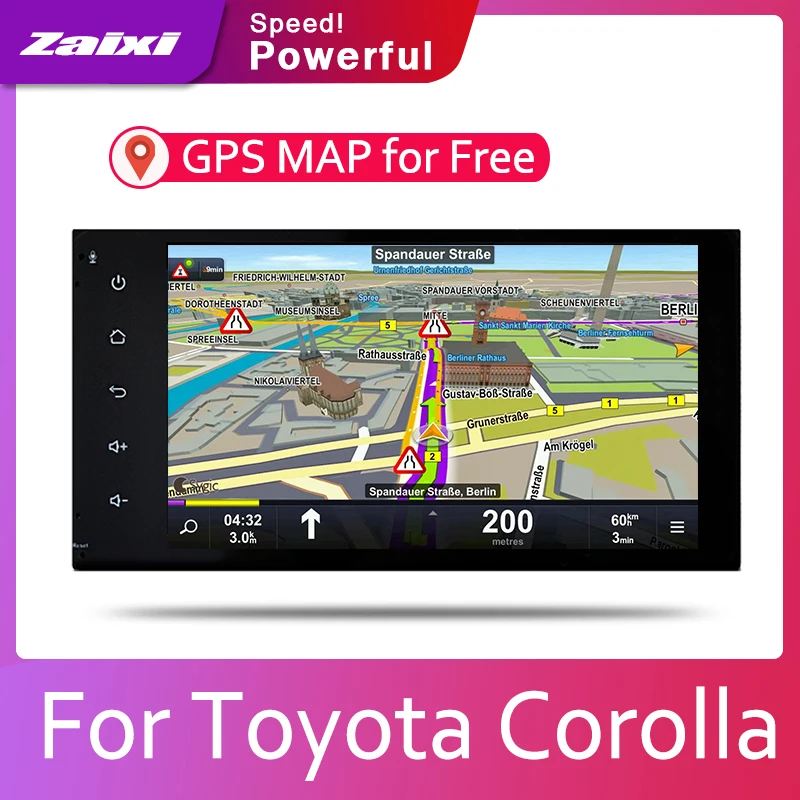 Автомагнитола для Toyota Corolla 2000-2017 Android 2 Din мультимедийный видеоплеер стерео GPS