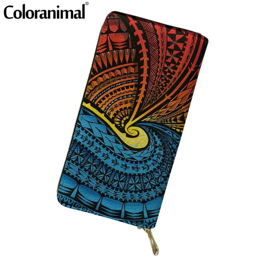 Coloranimal переносной сцепления Кошелек для женщин Красочные в этническом стиле с