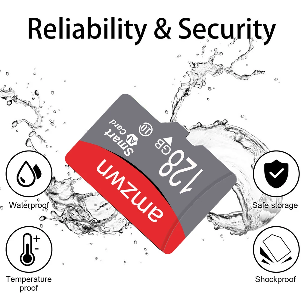 

Мини карта памяти Micro SD 32 Гб 64 Гб 128 Гб класс 10 поддерживает 1080P скорость чтения видеосъемки 12-30 м/с TF карта SD адаптер