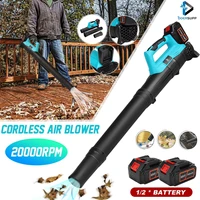20000w cordless electric air blower vacuum cleannig dust blowing computer dust collector leaf blower for makita battery 2000mah