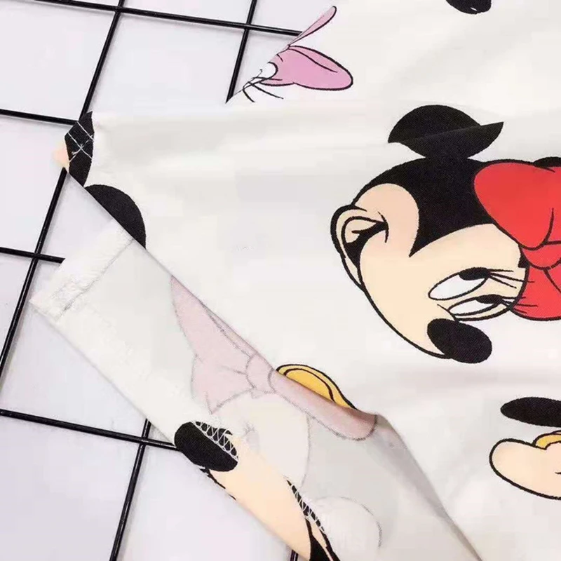 Детское Хлопковое платье с длинным рукавом принтом Микки | Детская одежда и обувь