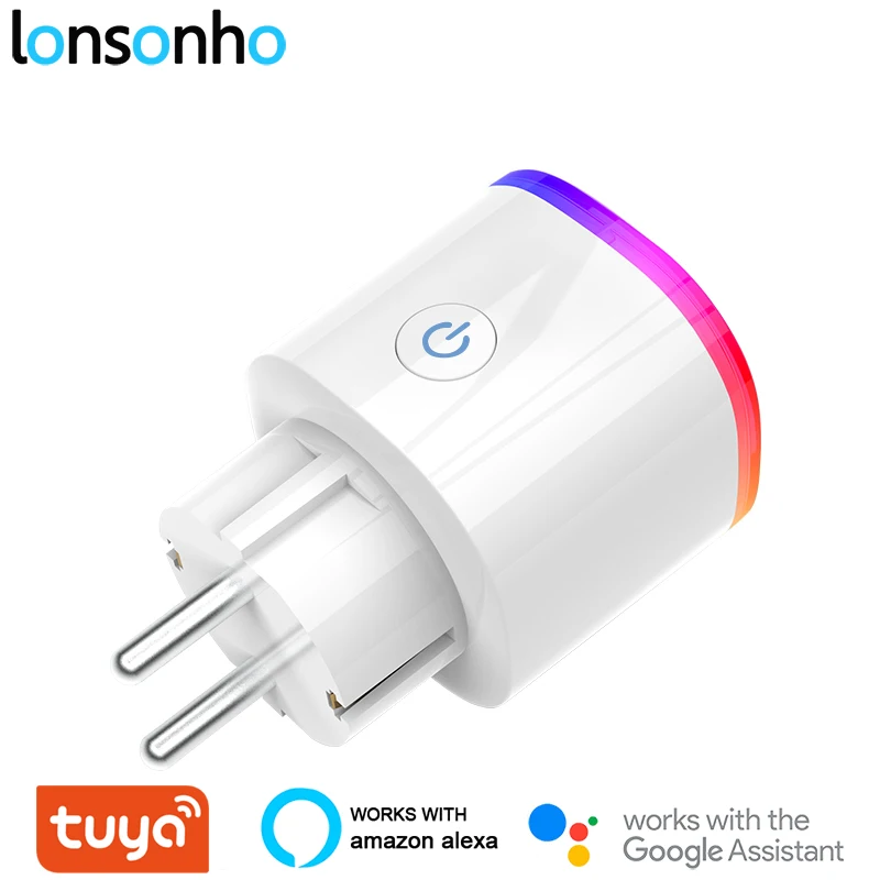 Lonsonho Wifi умная розетка Tuya умная розетка Smartlife EU Франция США AU Великобритания Польша Корейская вилка совместимый с Alexa Google Home Mini
