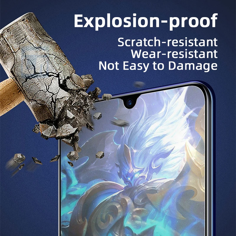 No fingerprint Matte Screen Protector for Xiaomi Poco X3 Nfc X2 M2 M3 F2 Pro Tempered Glass Redmi 9 9a Note 9s 8t 8 7 10 11 Pro
