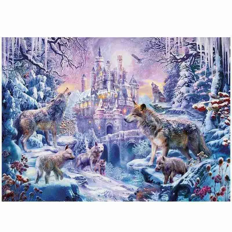 

Art Painting Twilight Jigsaw Puzzle Decompression Toy Puzzle Gift For Children 1set Beautiful Jigsaw Puzzle Home Decoration
