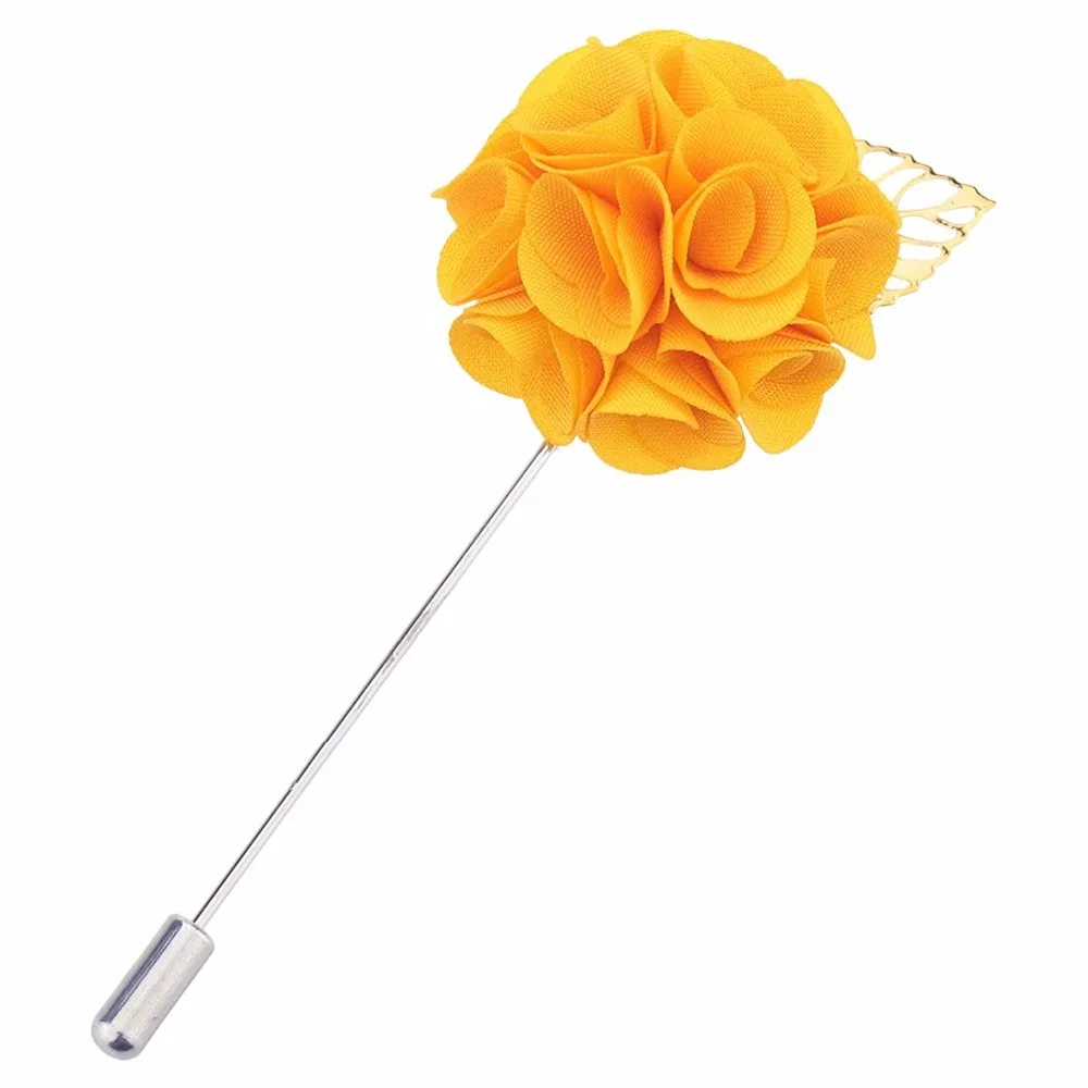 Тканевый цветок отворот булавка элегантная женская мужская брошь на лацкан