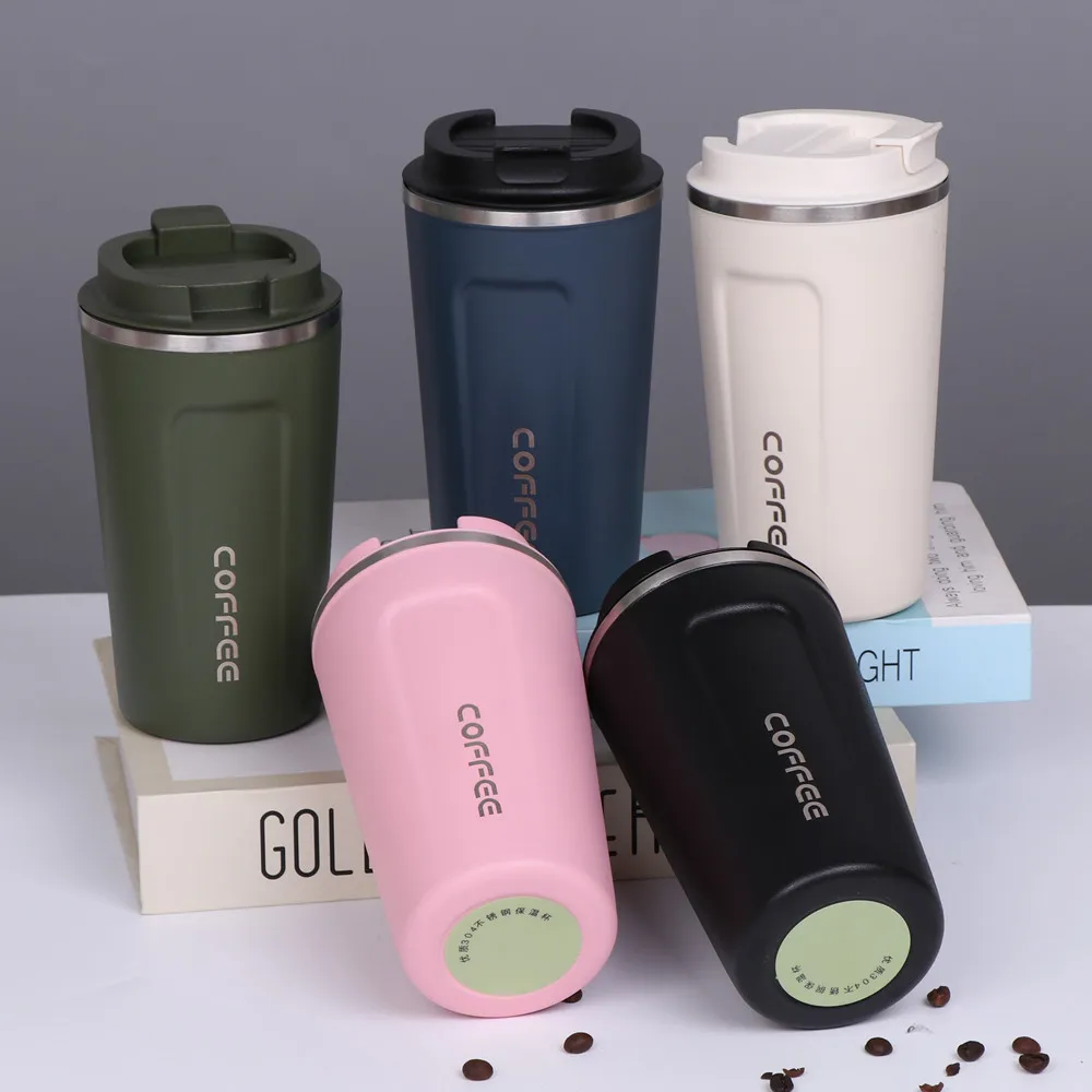

380/510ml Thermos Water Bottle Stainless Steel Tea Cup Thermal Mug Outdoor Cycling Hiking Camping Thermos Vacuum Cup