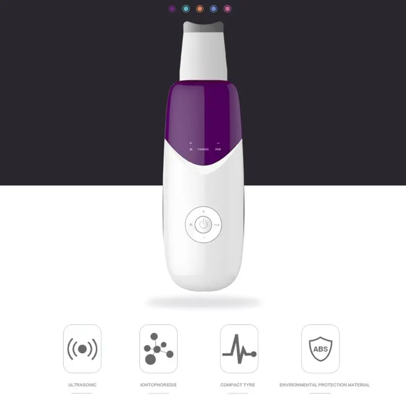 

Ultrasonic Skin Scrubber Peeling Extractor Cleaning Face Lift Blackhead Remover Facilitate Cell Metabolism Anti-age Care