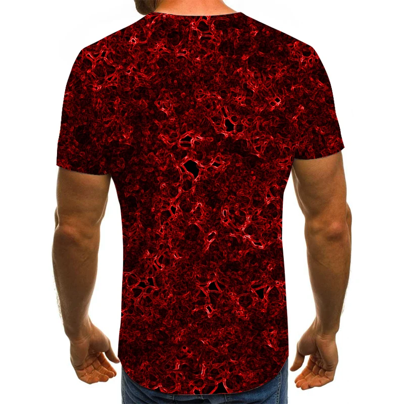 Летняя мужская футболка с 3D принтом в виде пейзажа Мужская летняя черная Пляжная