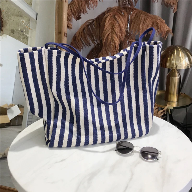 

Canvas Women Shoulder Tote Bags Large Capacity Ladies Shoulder Bag Fashion Version Female Handbags Vintage Women Shopping Bags