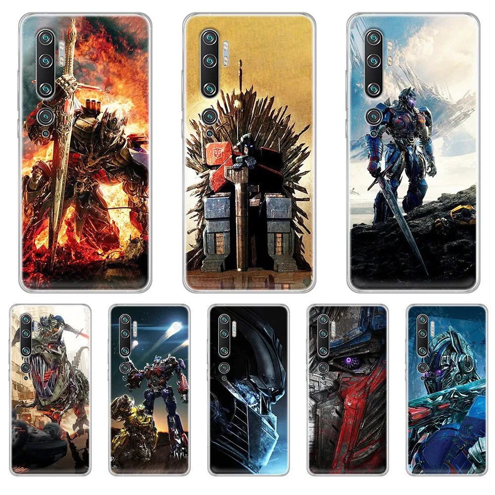 Трансформеры Autobots Роскошный чехол Прозрачный для телефона Корпус XIAOMI mi 3 4 5 5X 8 9 10