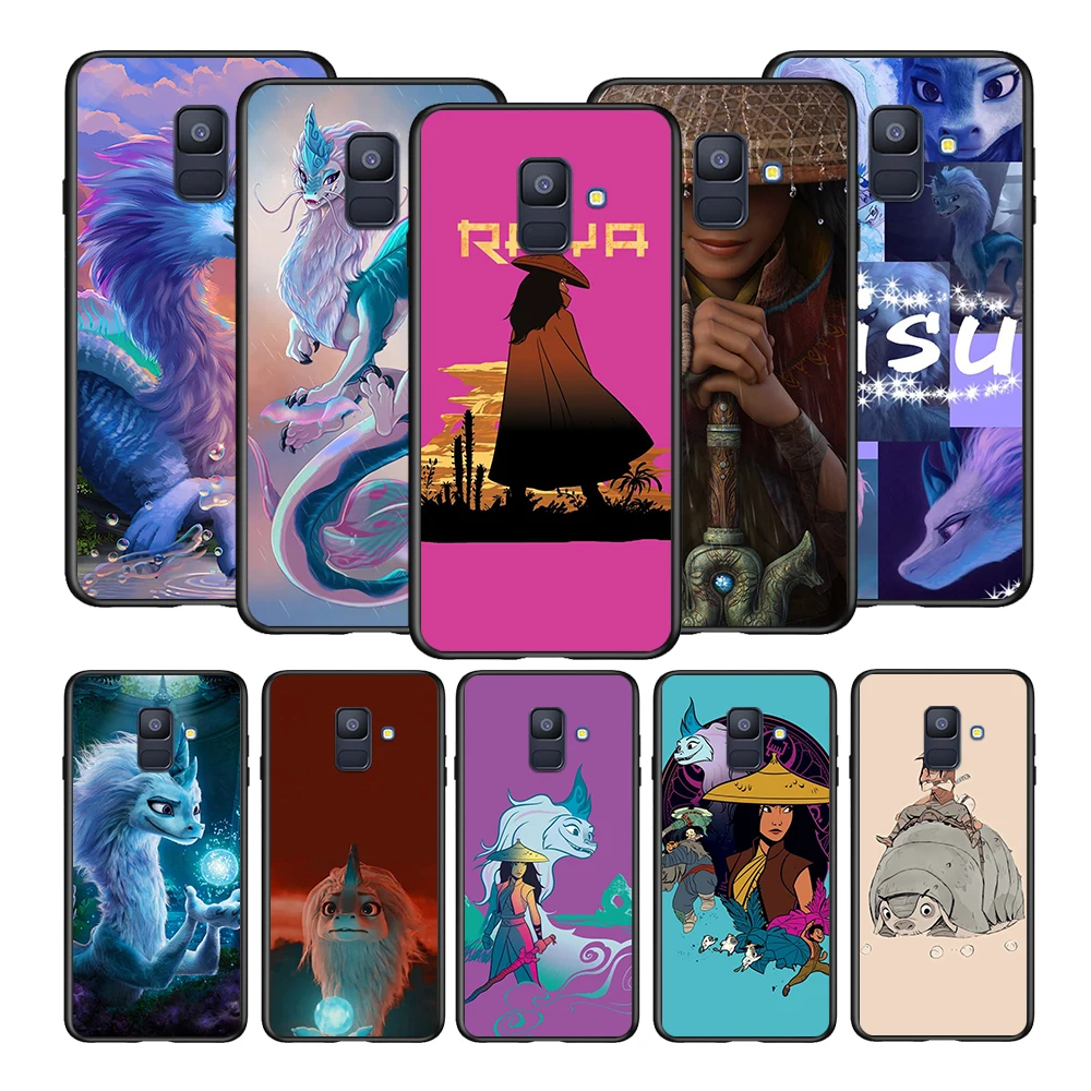 

Cute Raya and The Last Dragon For Samsung Galaxy A8 A9 A7 A750 A6 A5 A3 A6S A8S Star Plus 2016 2017 2018 Black Soft Phone Case