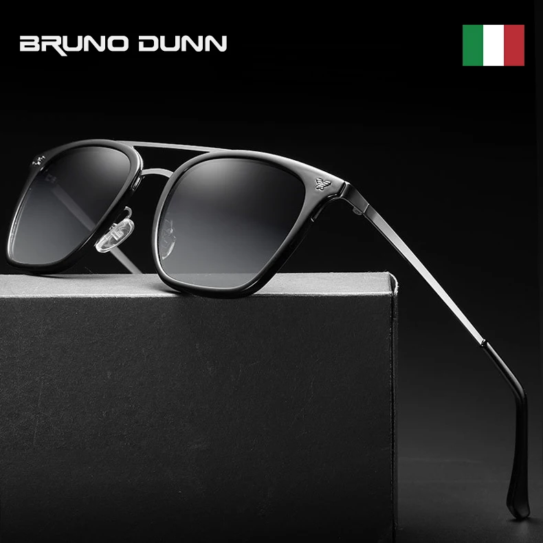 Солнечные очки Bruno Dunn в винтажном стиле для мужчин и женщин зеркальные