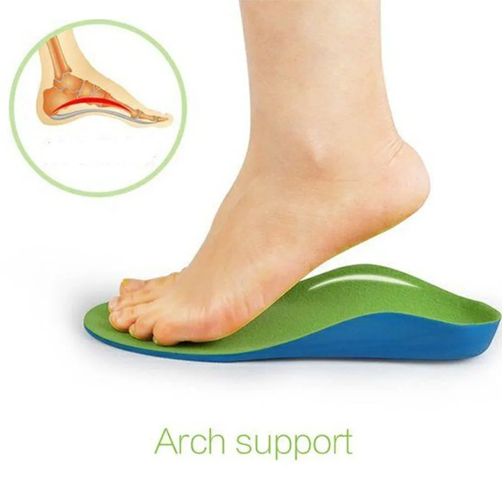 

1 Pair Ergonomic Non Slip Children Relieve Pain Cushion Arch Support Gait Correction Pad Orthopedic Insoles Protective Flat Foot