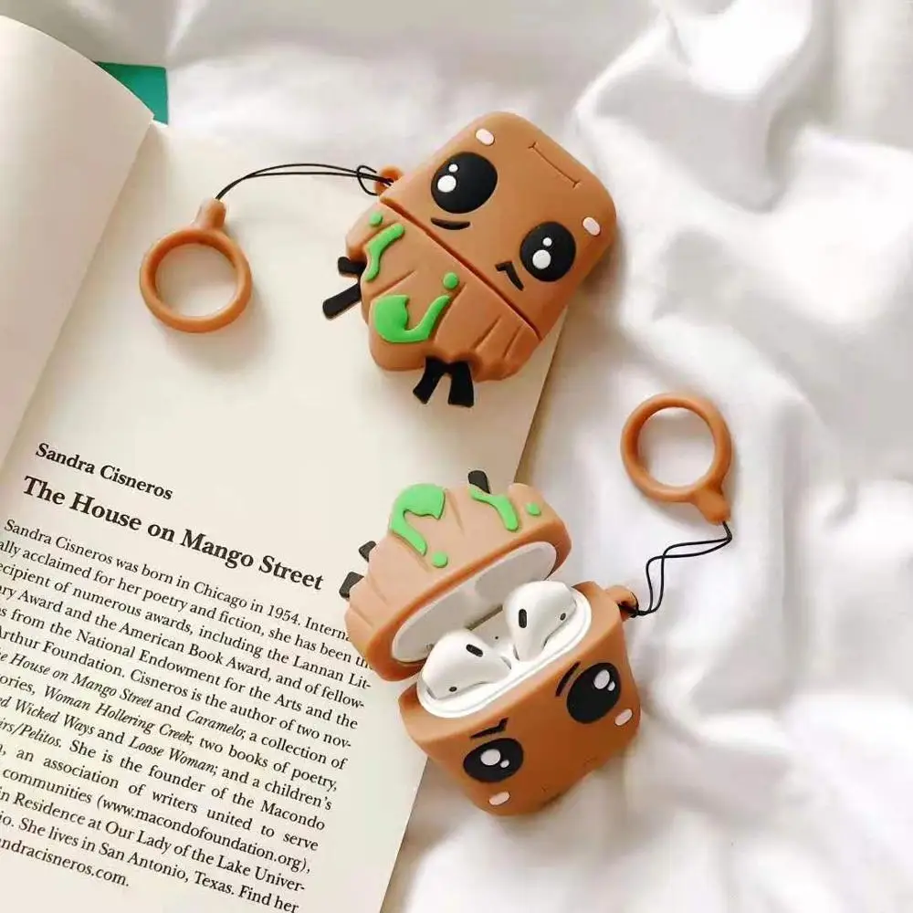 Детское дерево грот брелок для ключей Apple Airpods беспроводная гарнитура силиконовый защитный чехол зарядная коробка стражи брелок в виде Галактики