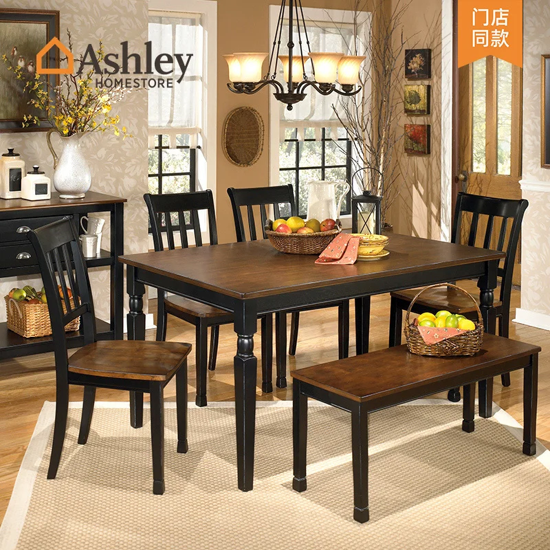 

Household American retro back chair bench chairs (left 2) D580 / D583
