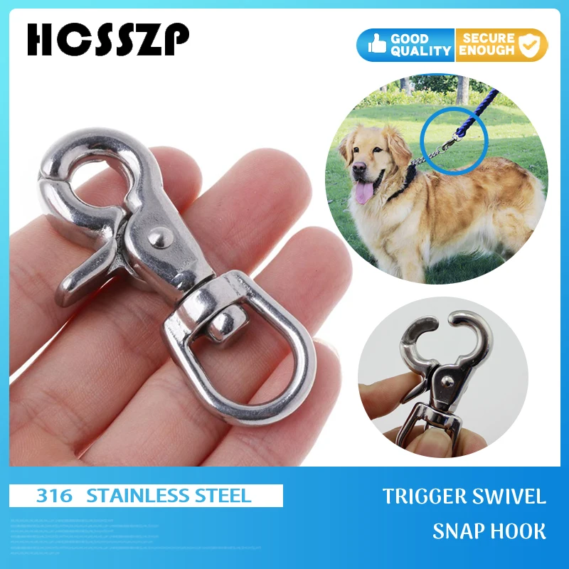Застежки карабины для шнура из нержавеющей стали 65 мм 316 дюйма|Крючки| |