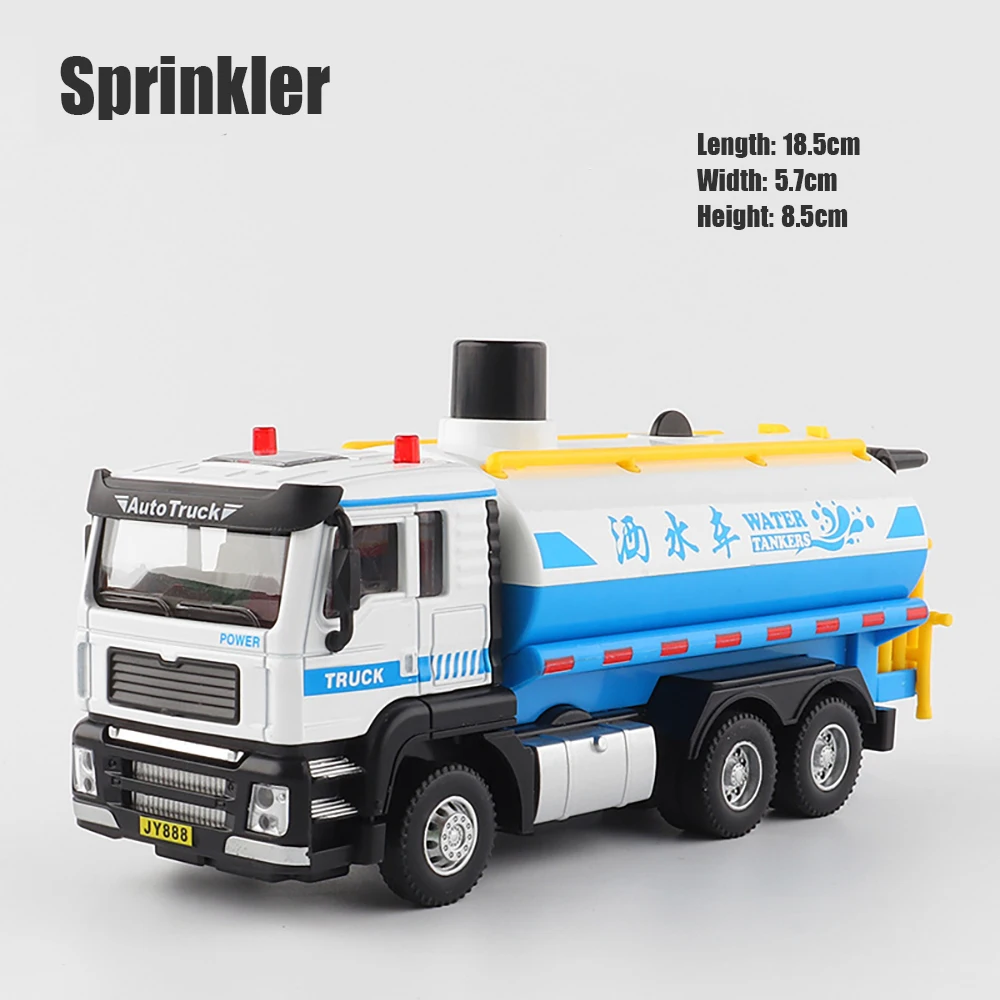 

1:50 Truck Excavator Fire Truck Dumper Sprinkler Rocket Car Car Model with Pull Back Crafts Decoration Collection Toys Tool Gift