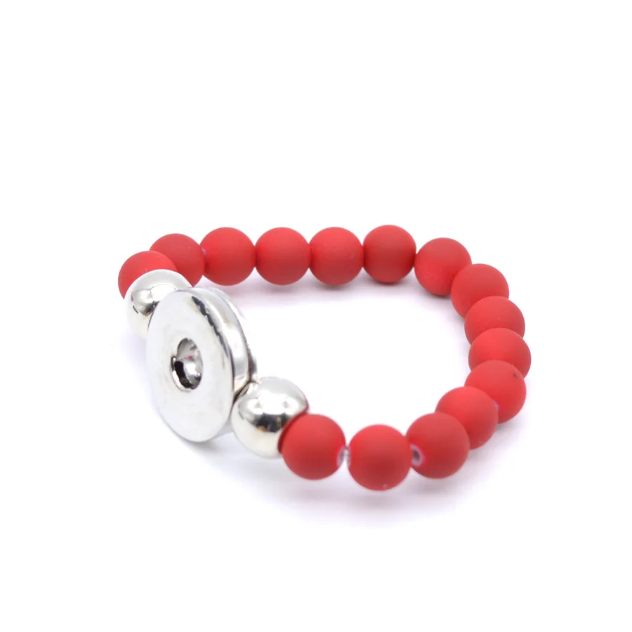 Желтый силиконовый браслет с кнопками подходит для металлических кнопок 18 мм/12