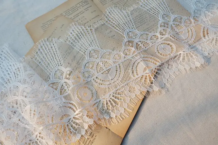 Кружева с ресницами широкие 18 см | Дом и сад