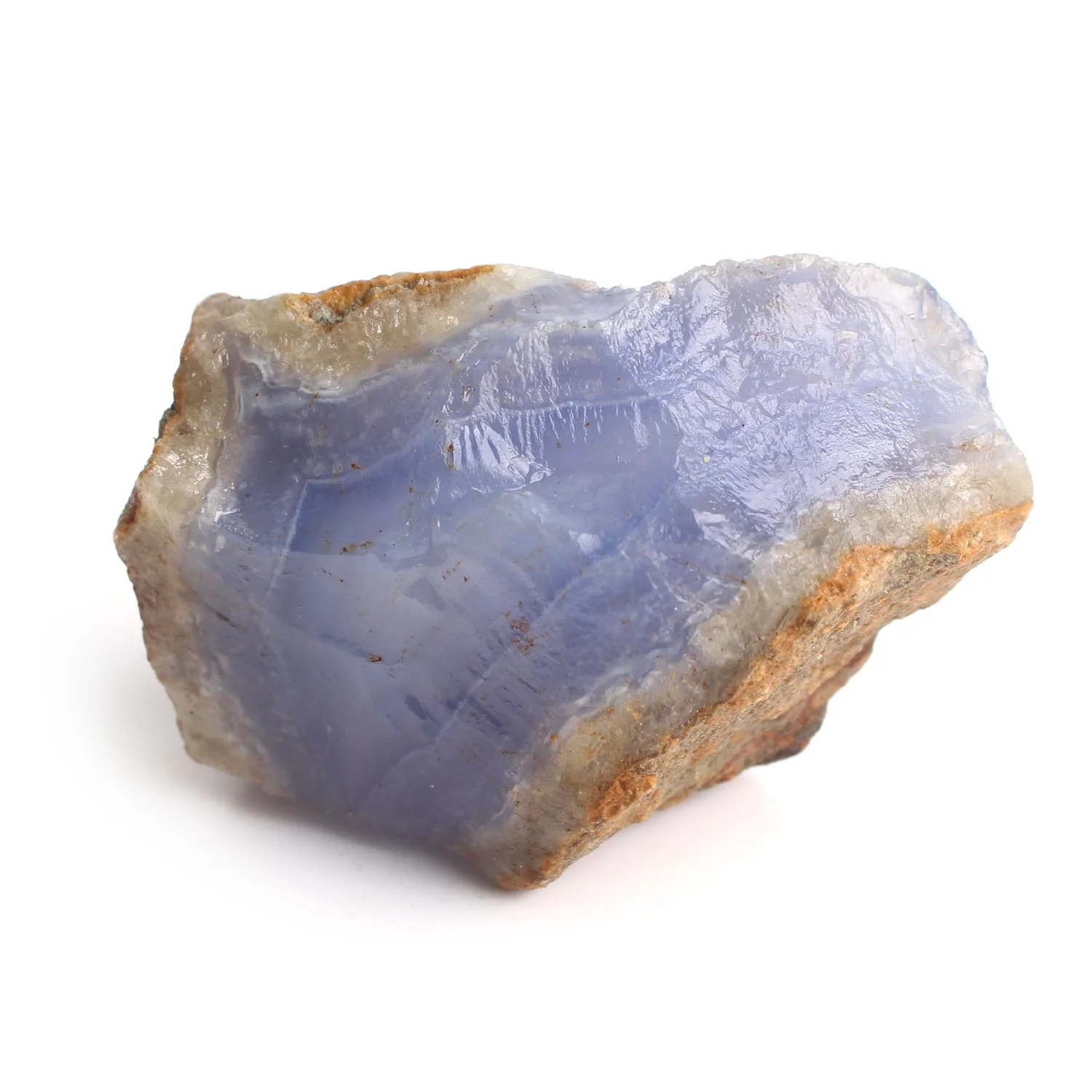 1 шт. Натуральный Необработанный синий халцедон неправильной формы