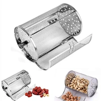 1ps stainless steel oven basket and barbecue clip rotary grill basket roasted nuts peanuts and raw bean curd plate barbecue