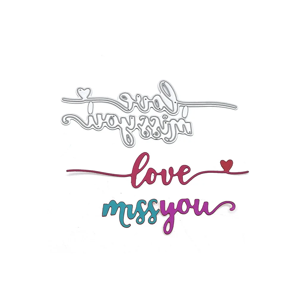 

Julyarts штампы с надписью Love You, Новое поступление, форма для скрапбукинга, декор альбома, тиснение, карты