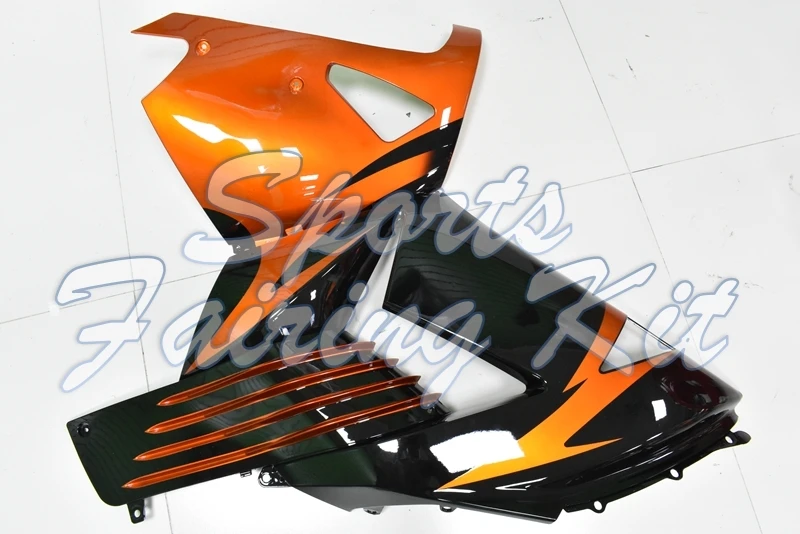 Обтекатель для мотоцикла ZZR 1400 2006-2011 оранжево-Черный Пластиковый обтекатель ZZ-R1400
