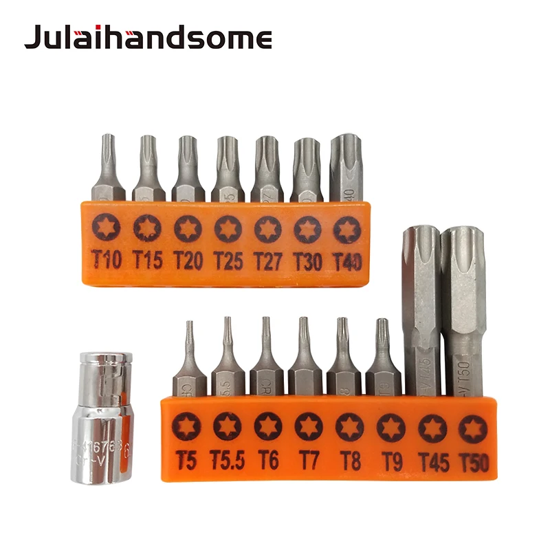Набор сверл для отвертки набор CRV Torx 17 штук с насадками 1/4 дюйма инструменты