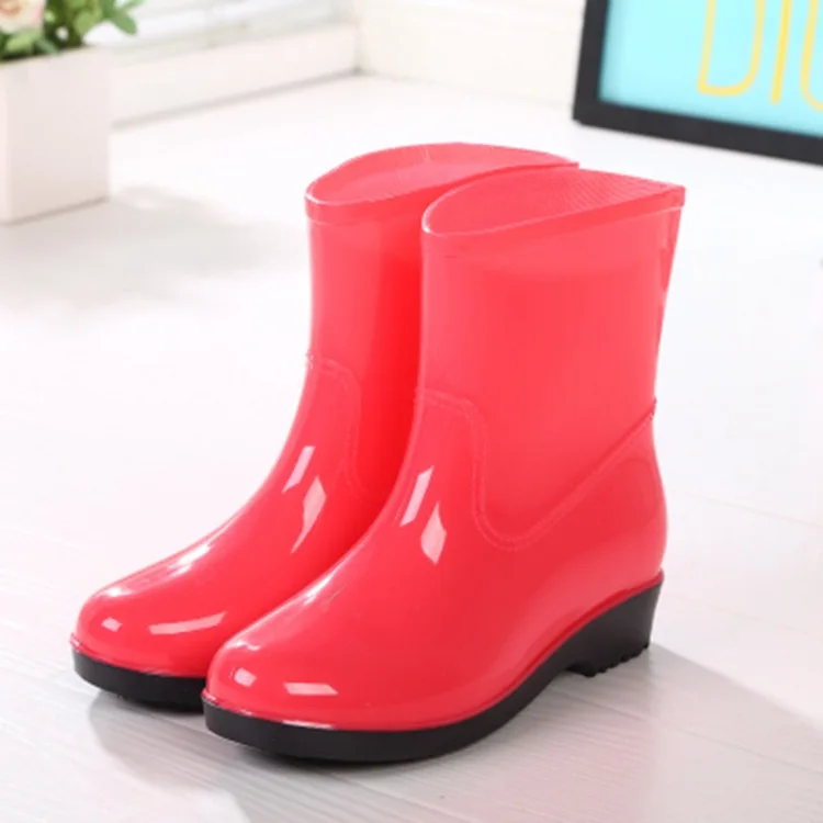 Сапоги Aleafalling женские непромокаемые плотные без застежки Уличная обувь для