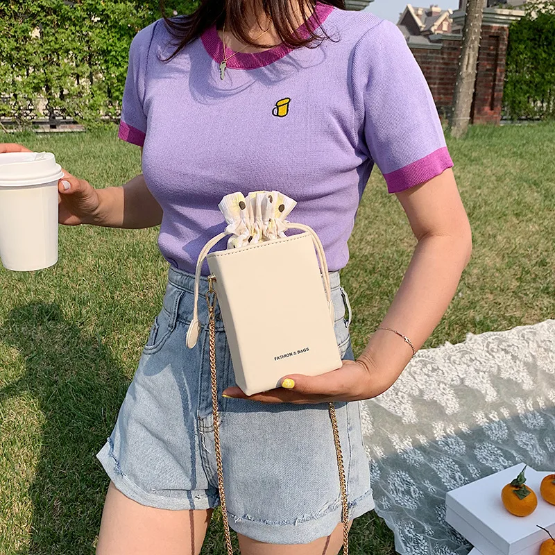 Летняя женская сумка через плечо на шнурке новинка 2020 брендовая сумка-мессенджер