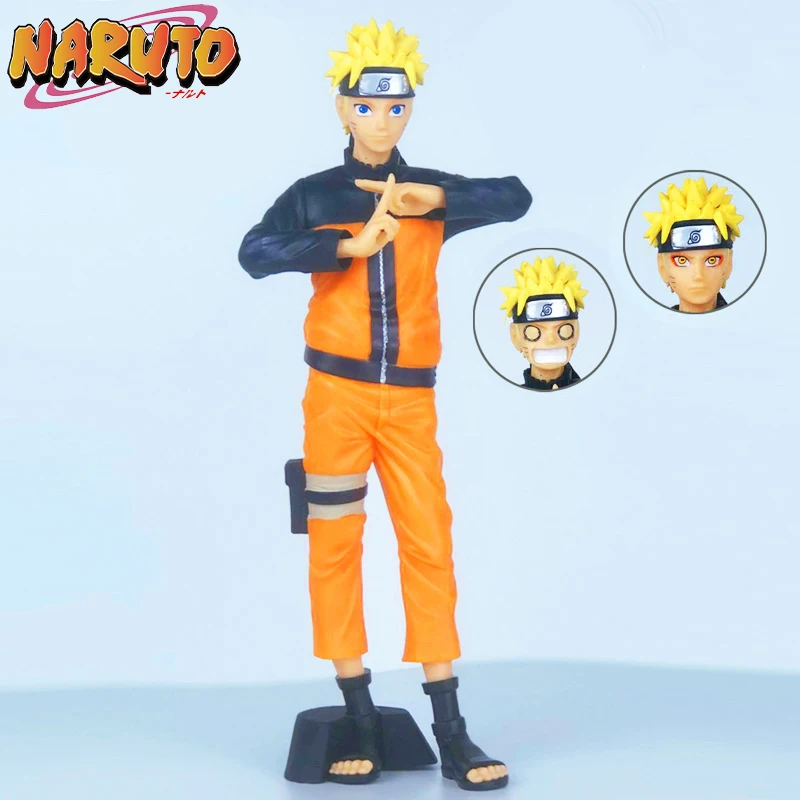 

Anime Naruto Shippuden Uzumaki Narutos 28cm Action Figures Face Change Animes Figurines Model Toys Birthday Gift Ornaments