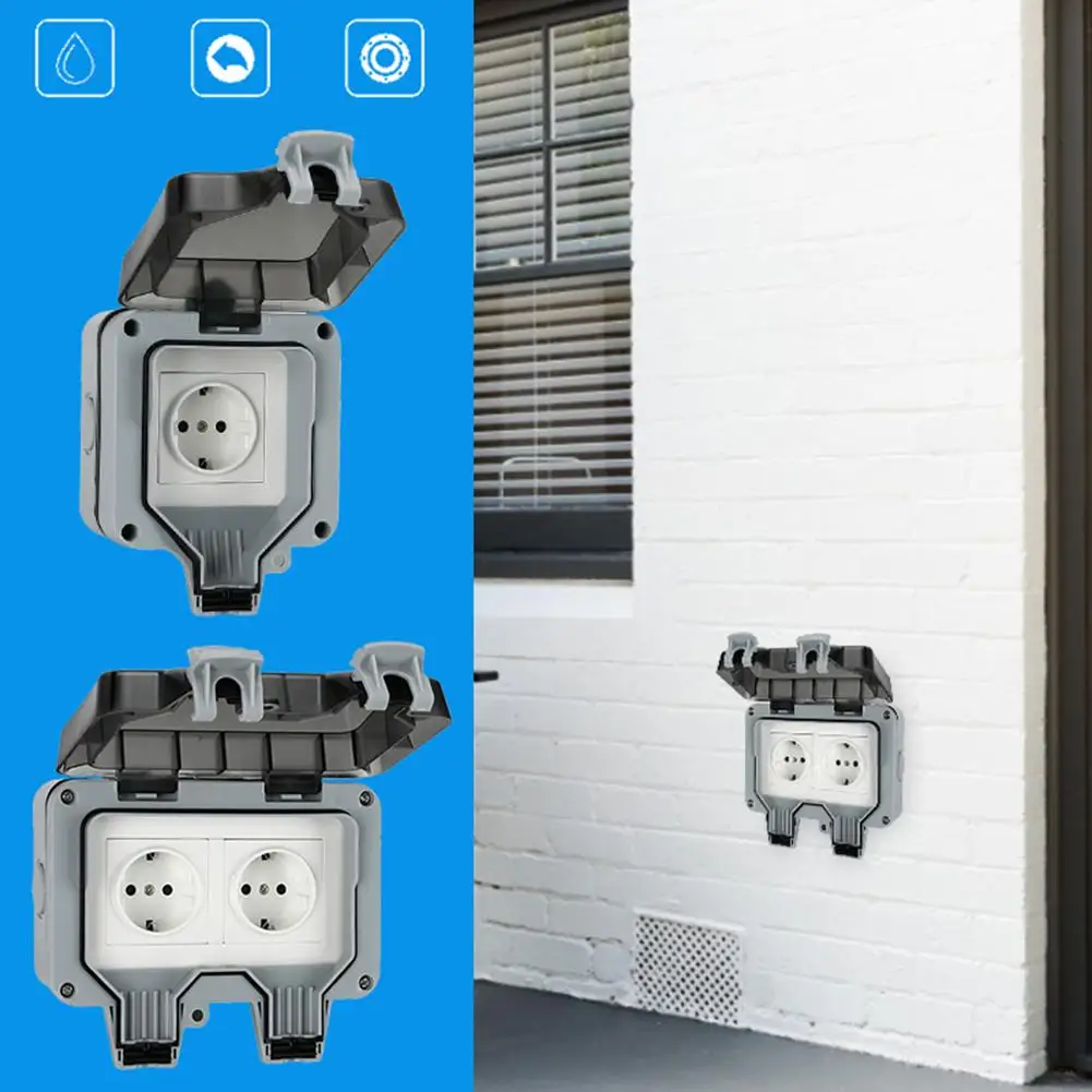 Уличная Водонепроницаемая прочная настенная розетка промышленная