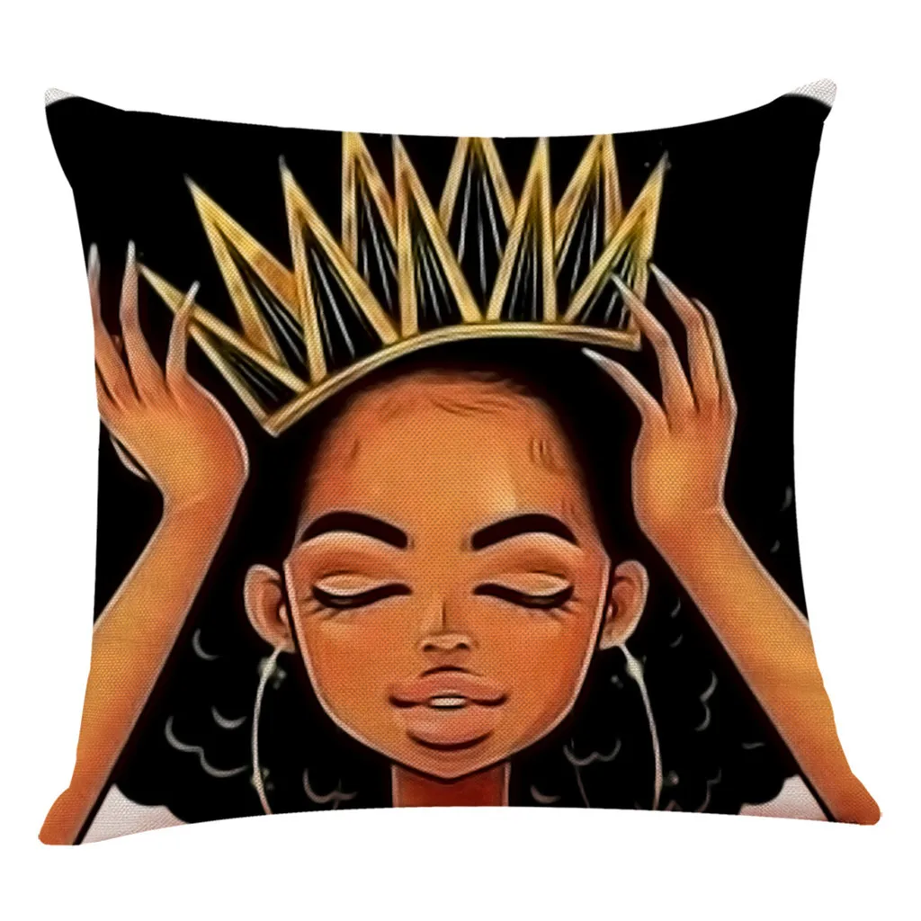 

Home Decor Cushion Cover African Women Pillowcase Throw Pillow Covers