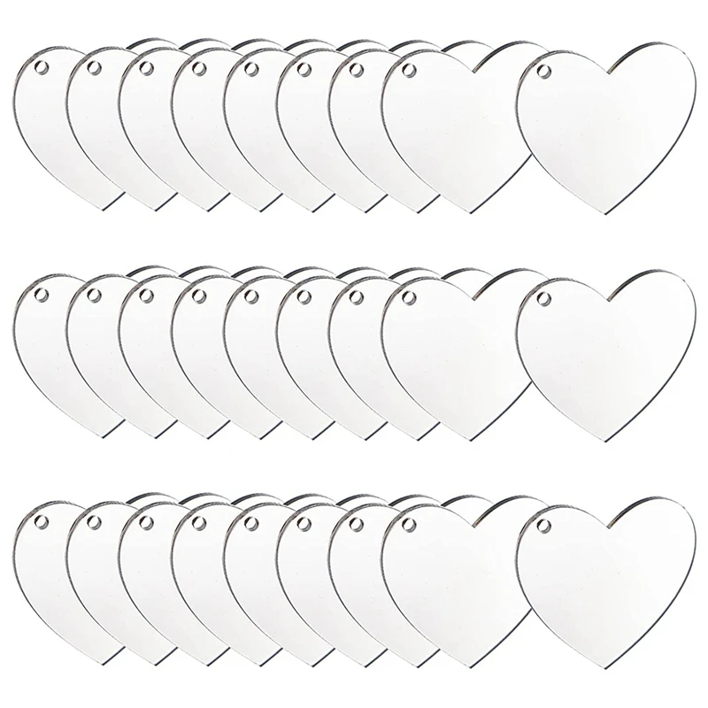 

Uclio Acrylic Keychain Blanket,60 Pcs of Acrylic Disc Heart Shaped , Suitable for DIY Keychains,Valentine's Day Vinyl Projects
