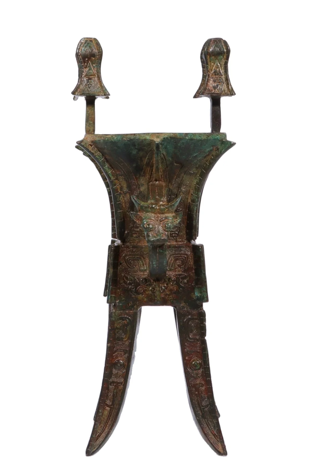 

LaoJunLu Western Zhou бронзовая фигурка периода династии четырехногая Джиа (Jia). Имитация античной бронзы коллекция шедевров