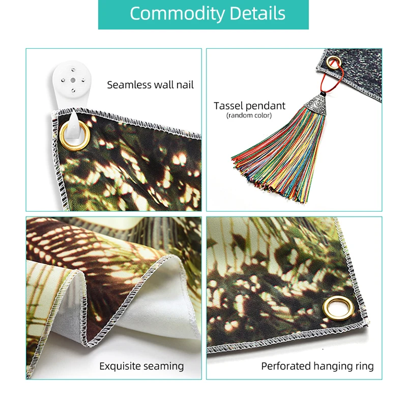 Черная темная система с принтом леса большие настенные гобелены хиппи на стену