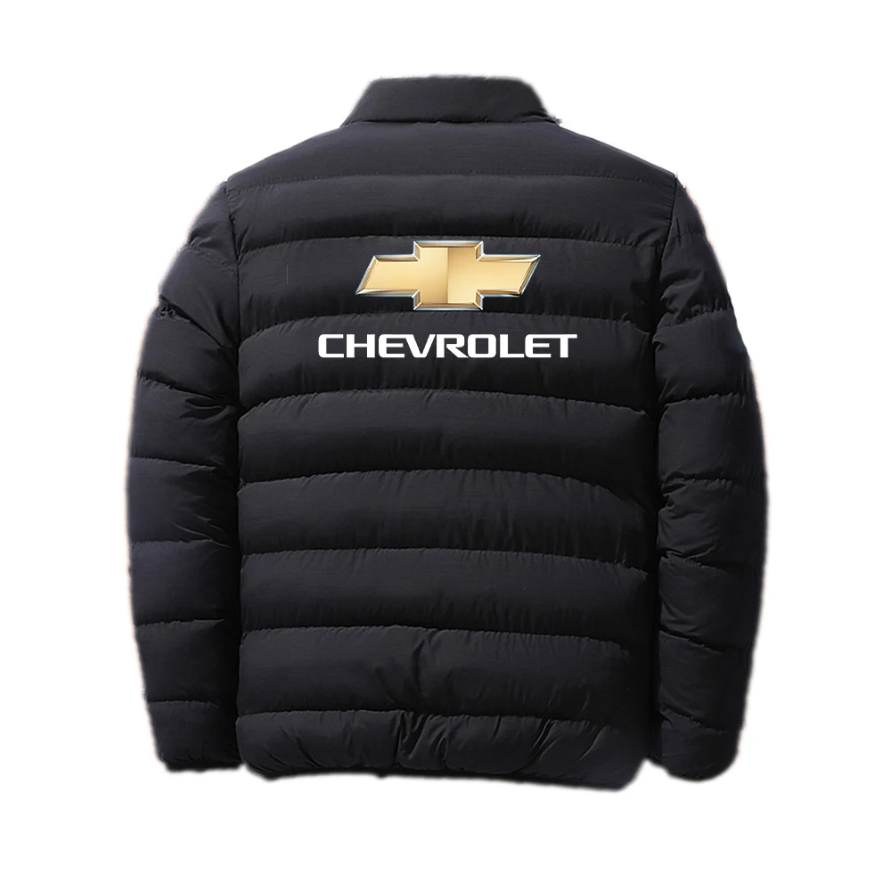 

2020 Men's Winter Chevrolet Car Logo New Printing Fashion Classic Zipper Cotton Clothing Warm Jackets Current Style Coats Tops