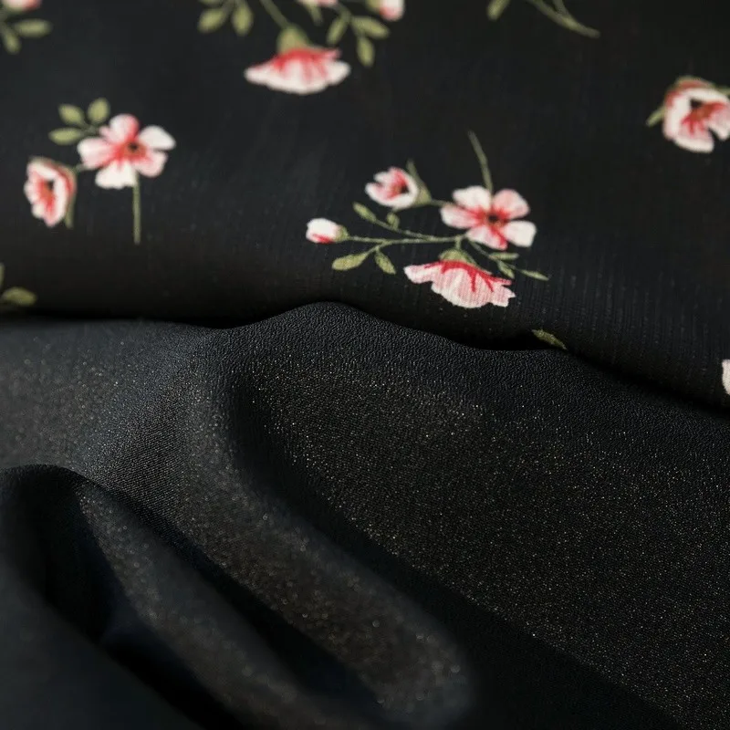 

Plus Size Women Chiffon Long Skirts New Arrival 2021 Summer Young Style Vintage Floral Print Ladies Elegant A-line Skirt W162