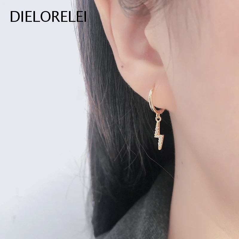 

DIELORELEI 925 Sterling Silver Jewelry Light Luxury Temperament Simple Prevent Allergy Dangle Drop Earrings For Women Girls