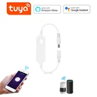 Беспроводной контроллер Tuya с Wi-Fi, 5 В, 12 В, 24 В постоянного тока, светодиодный контроллер для одноцветных светодиодных лент, работает с Alexa и Google Home
