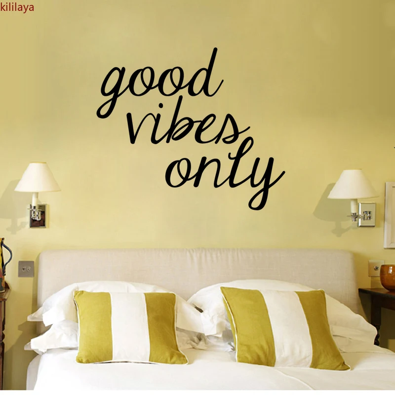 Виниловый настенный стикер Kililaya Good Vibes украшение дома наклейка на стену