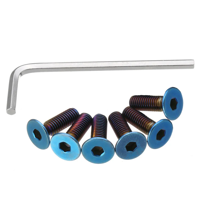 6 шт. титановые болты на рулевое колесо + 1 комплект гаечных ключей для Momo Nardi NRG Works