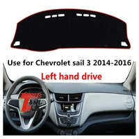 taijs factory sun shade anti dust polyester fibre car dashboard cover for chevrolet sail 3 2014 2015 2016 left hand drive