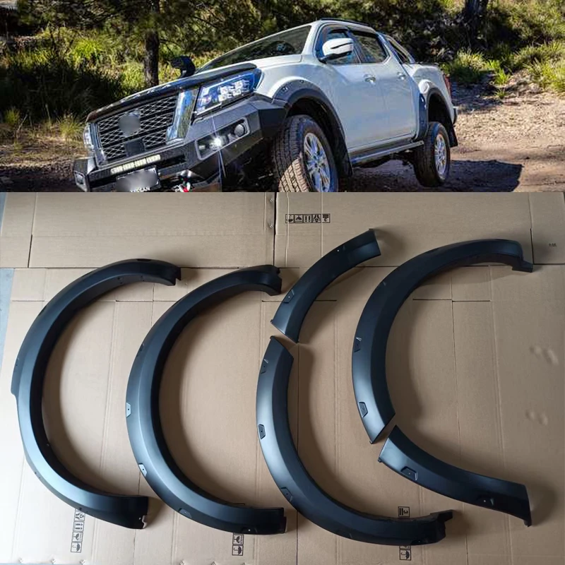 

Car Parts Mudguard Wheel Arch Fender Flares For NAVARA NP300 D23 2021 2022 Double Cabin Bag Riveted Nut Fender Plate Cover